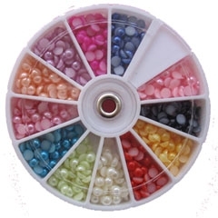 400 perlas 4 mm varios colores