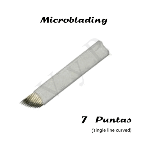 Agujas Microblading 7 Line Curved (10 uds)