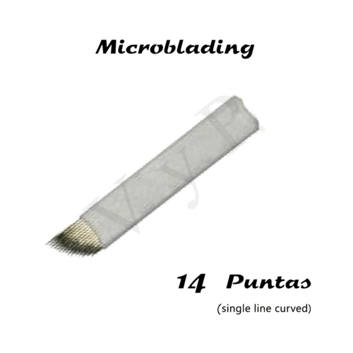 Agujas Microblading 14 Line Curved (10 uds)